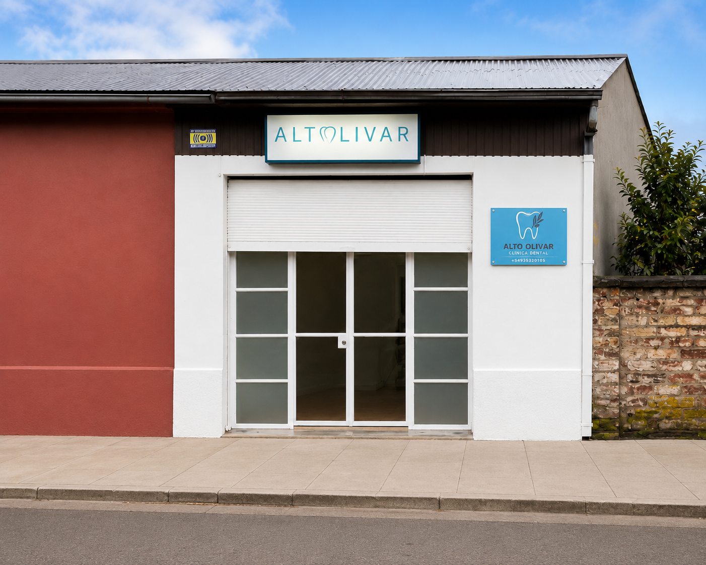 Exterior de la clínica